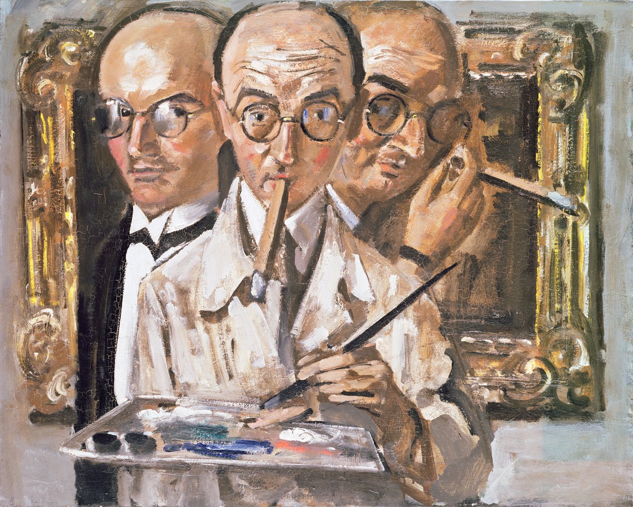 Auto-retrato de três faces de Karl Leyhausen