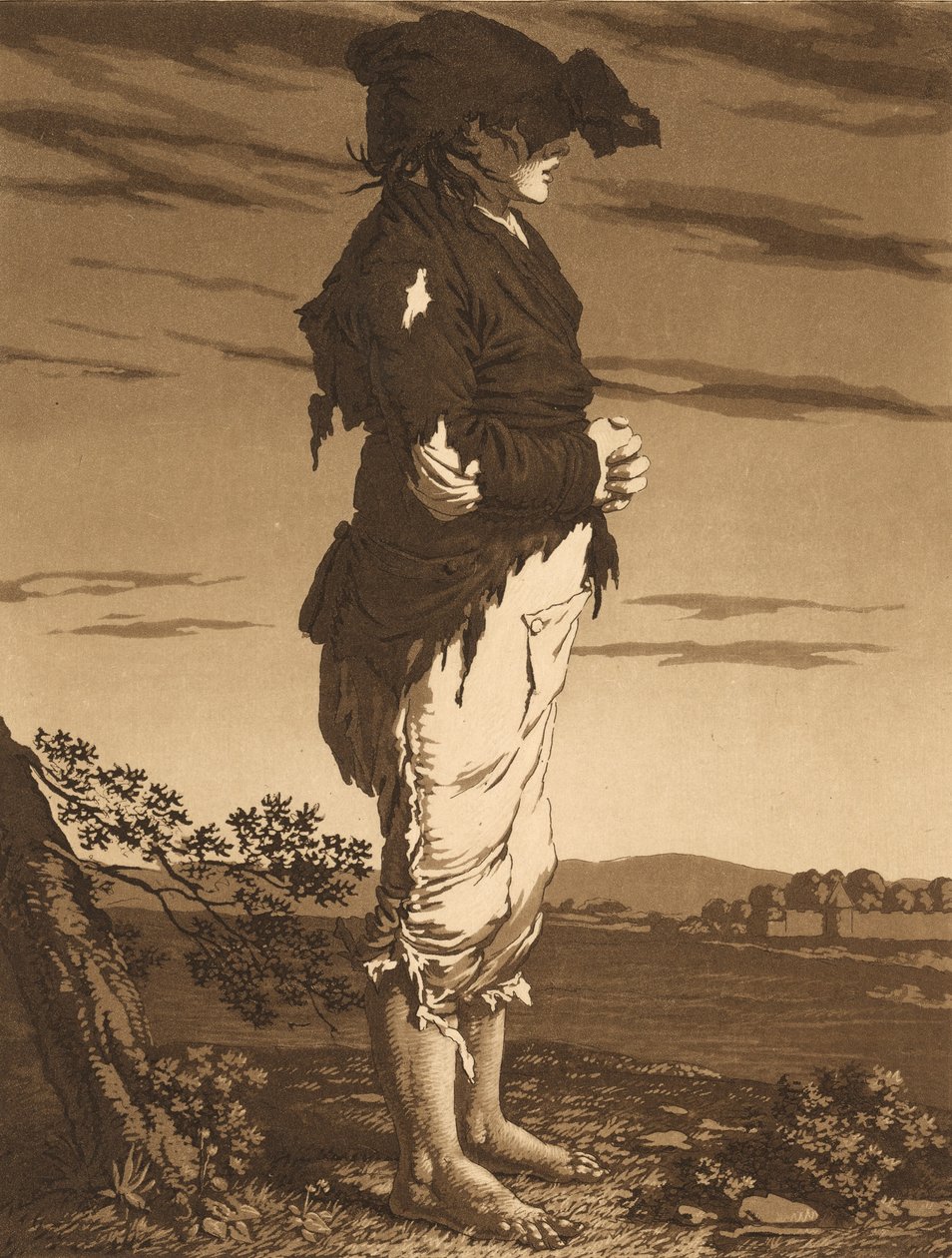 The Young Beggars, c. 1800 . de Karl Ludwig Bernhard Buchhorn