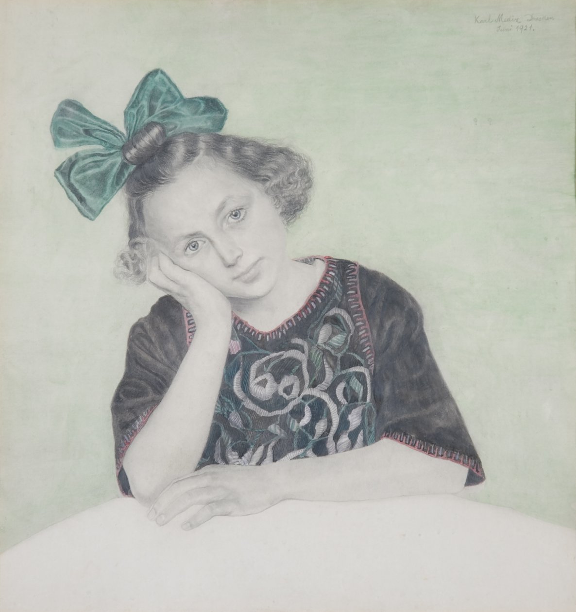 Retrato de uma rapariga de Karl Mediz
