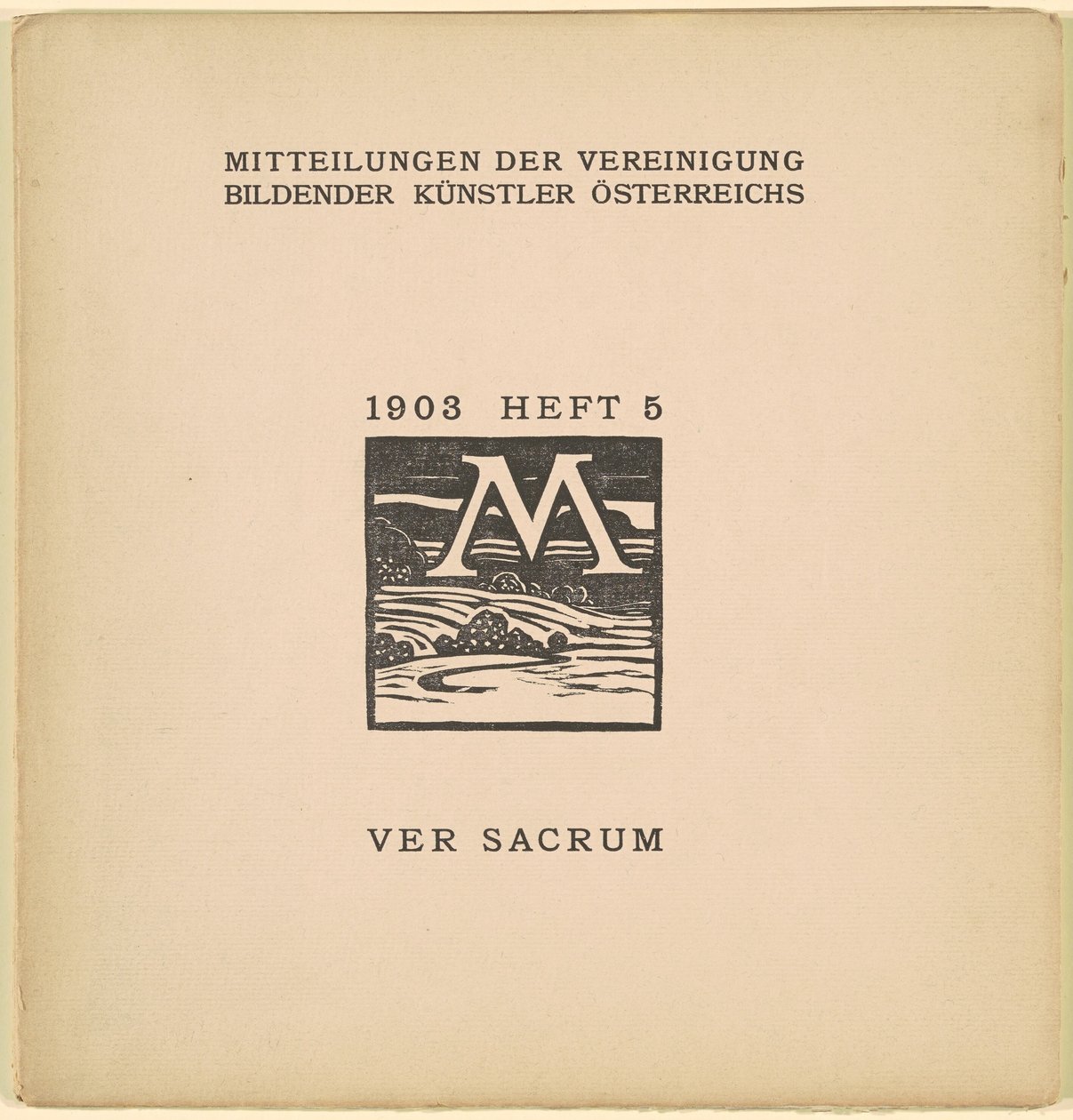 Ver Sacrum [6º ano, edição 5, março de 1903] de Karl Muller