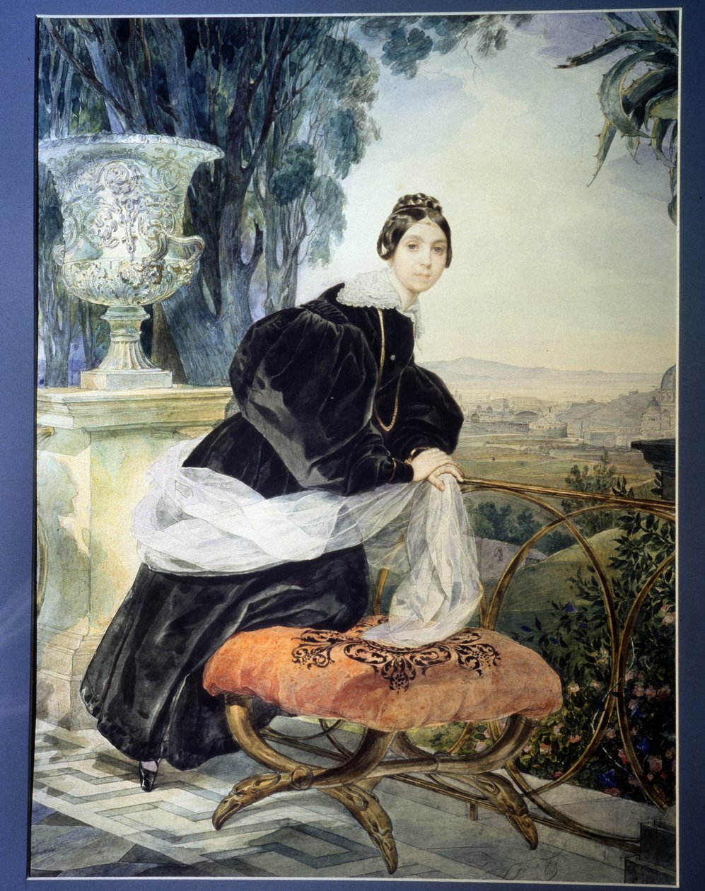 ""Retrato da Grã-Duquesa da Rússia Elisabeth Saltykova (1802-1863)"" Pintura de Karl Pavlovich Briullov (Briullov) (1799-1852) 1833-1835 Museu Estatal Russo, São Petersburgo de Karl Pavlovich Bryullov