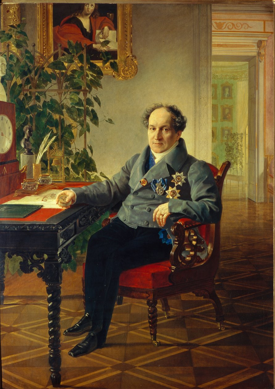 Retrato do príncipe Alexander Nikolayevich Golitsyn 1773-1844, 1840 de Karl Pavlovich Bryullov