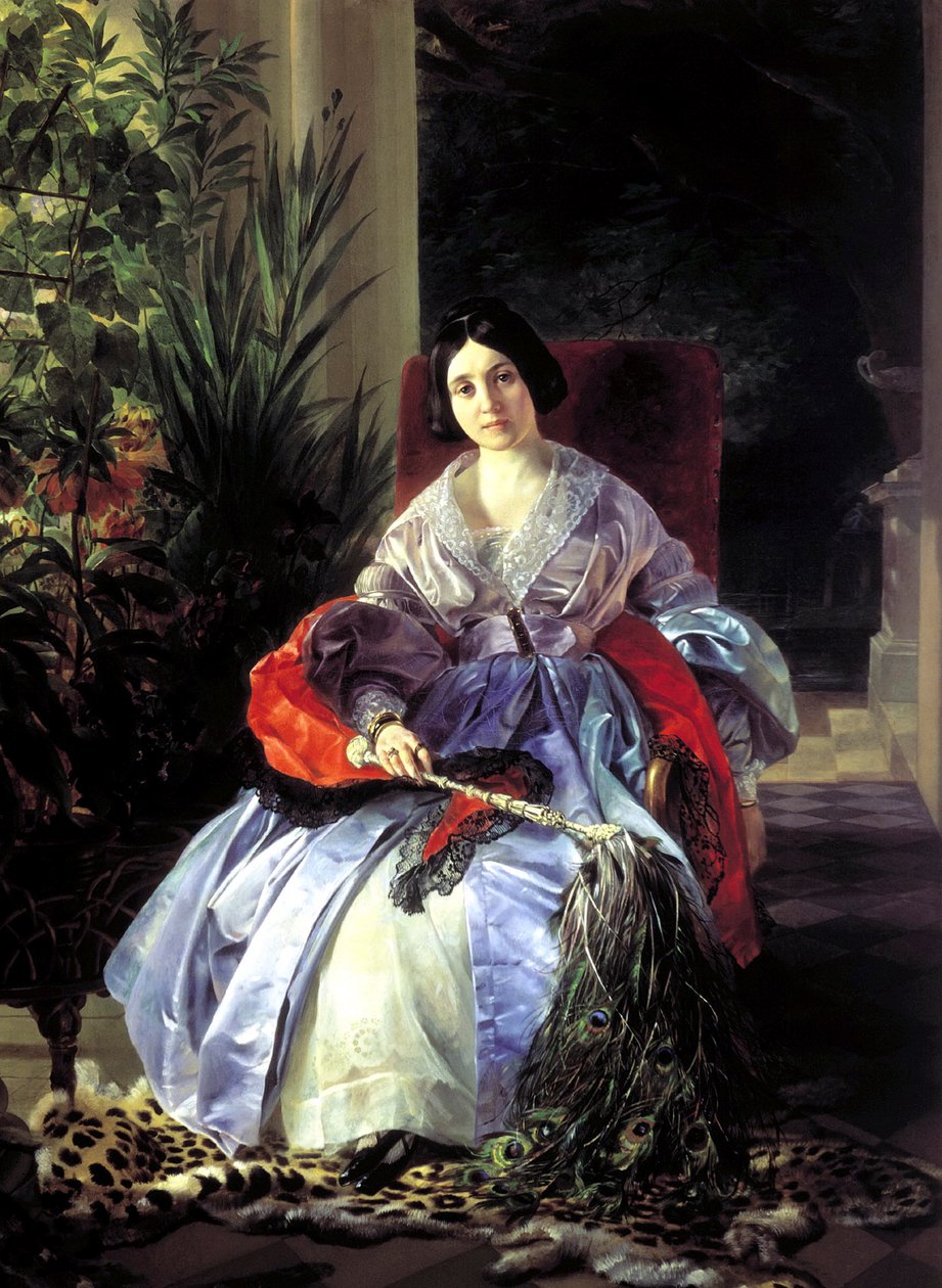 Retrato das princesas Elizaveta Pavlovna Saltykov, 1841. de Karl Pavlovich Bryullov