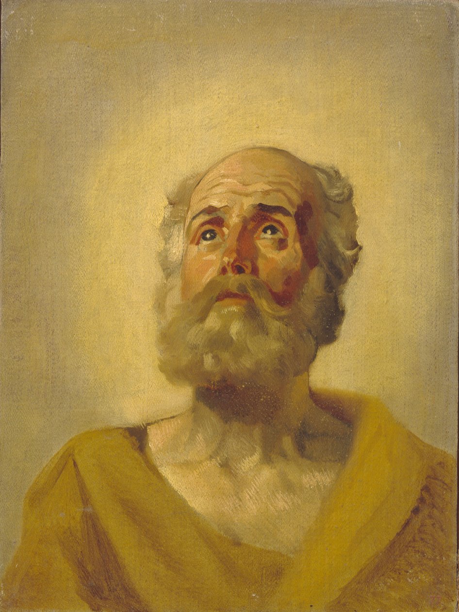 Cabeça dos apóstolos, 1843-1847 de Karl Pavlovich Bryullov