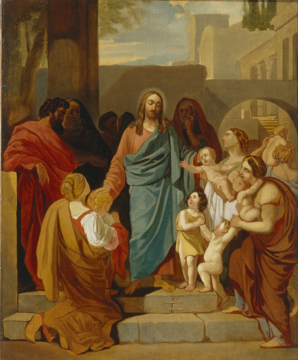 Cristo abençoando as crianças, 1824 de Karl Pavlovich Bryullov
