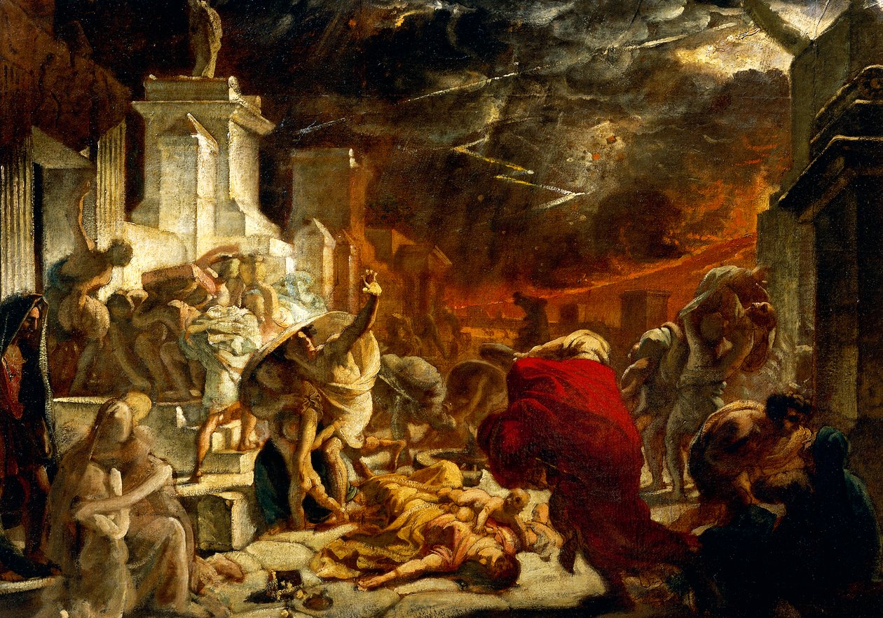 Últimos dias de Pompéia, 24 de Agosto de 79 d.C. de Karl Pavlovich Bryullov