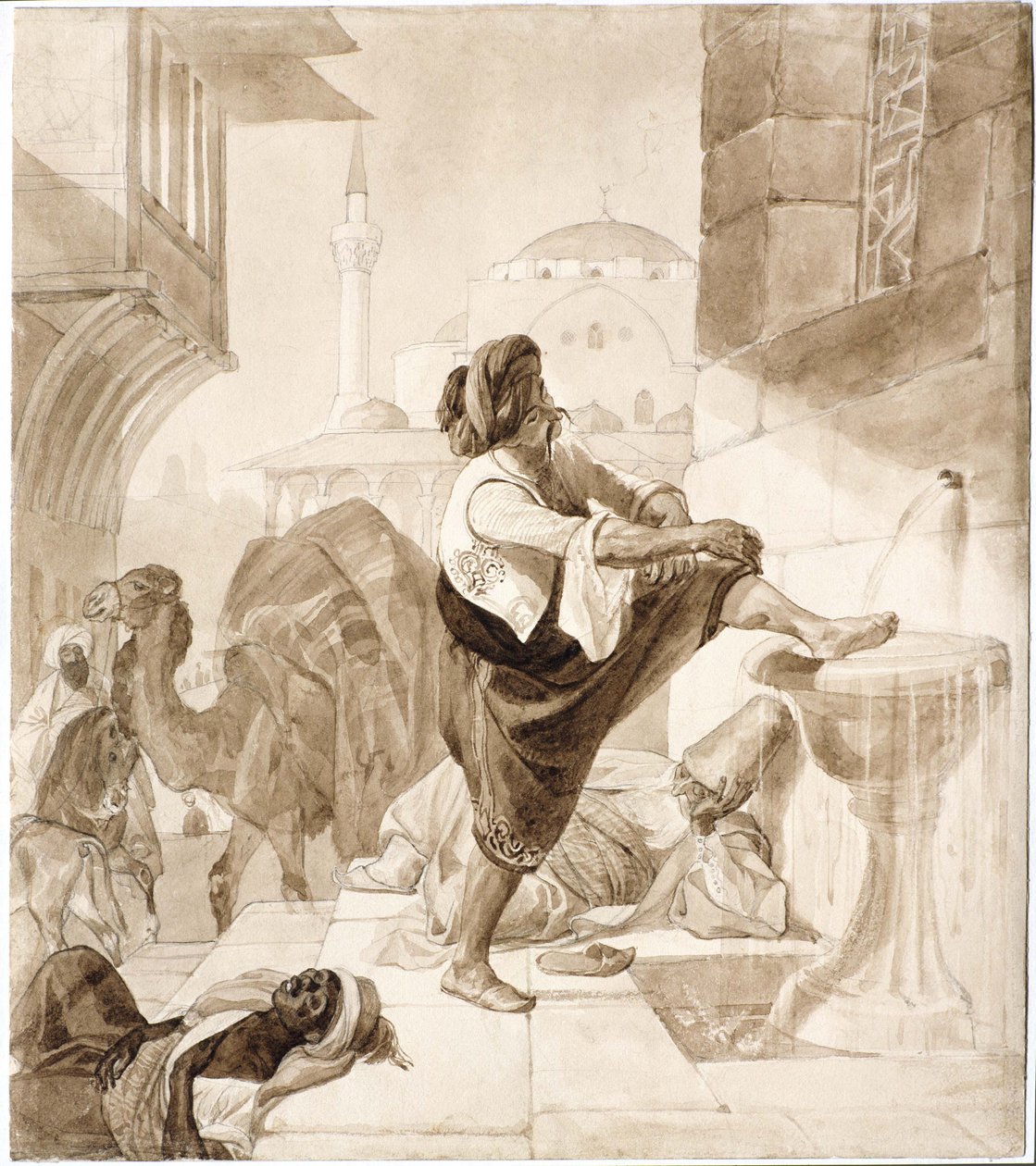 Meio-dia em uma caravana, 1835. de Karl Pavlovich Bryullov