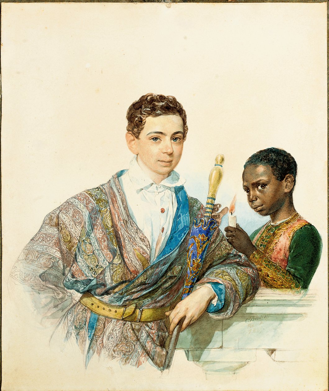 Retrato de Anatole Demidoff, príncipe de San-Donato, 1829 de Karl Pavlovich Bryullov