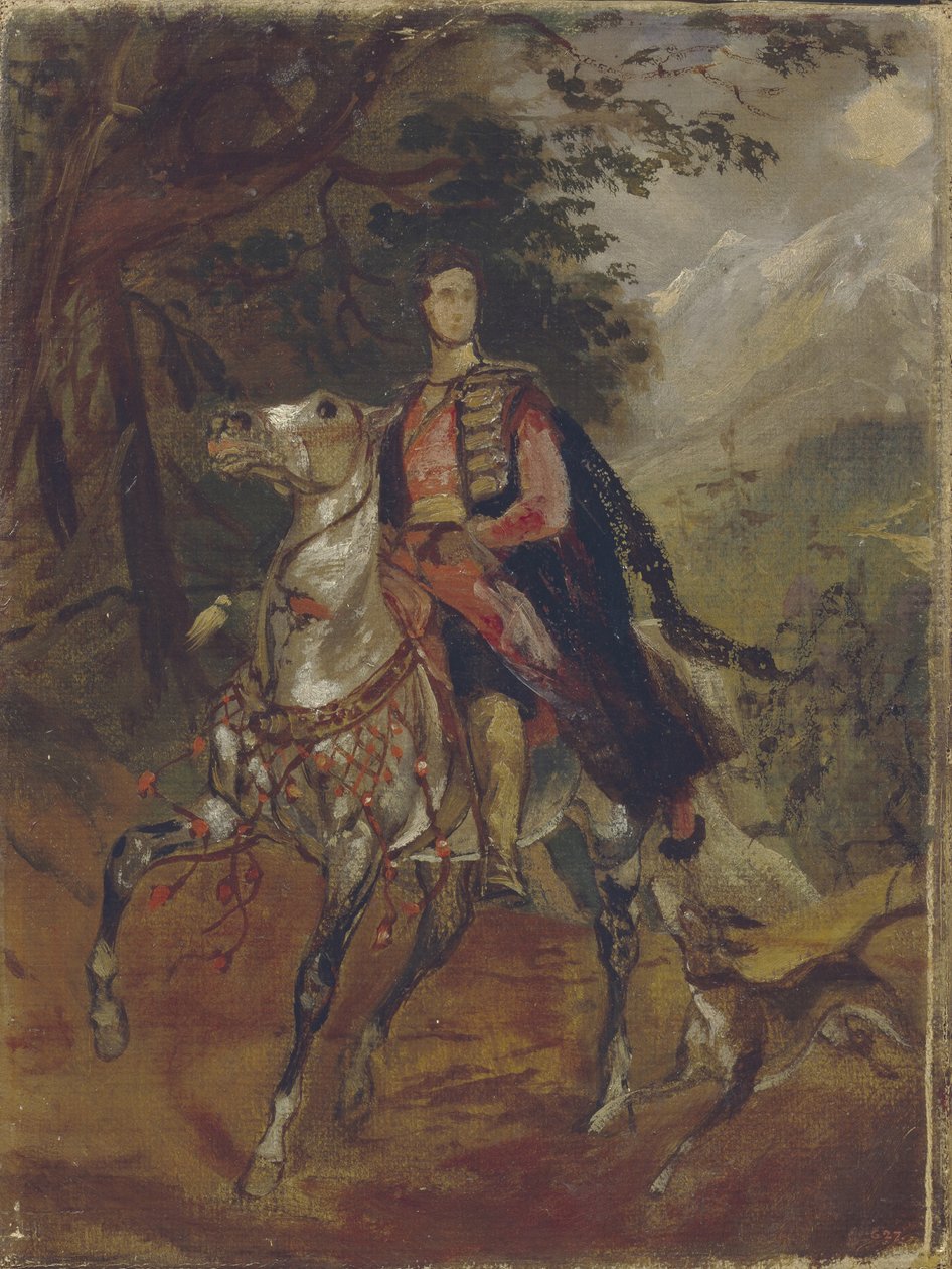 Retrato do conde Anatole Nikolaievich Demidov, 1º príncipe de San Donato 1812-1870, c. 1831 de Karl Pavlovich Bryullov