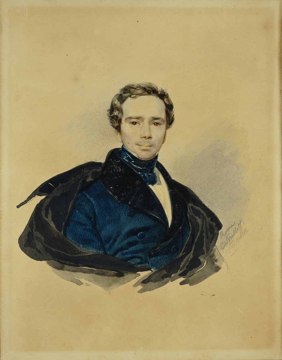 Retrato do conde Fyodor Fyodorovich Golitsyn 1794-1854, 1833 de Karl Pavlovich Bryullov