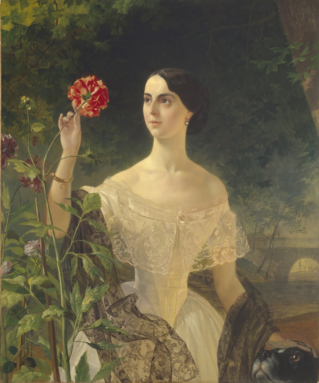 Retrato da condessa Sophia Bobrinskaya, née Samoylova 1797-1866, 1849 de Karl Pavlovich Bryullov