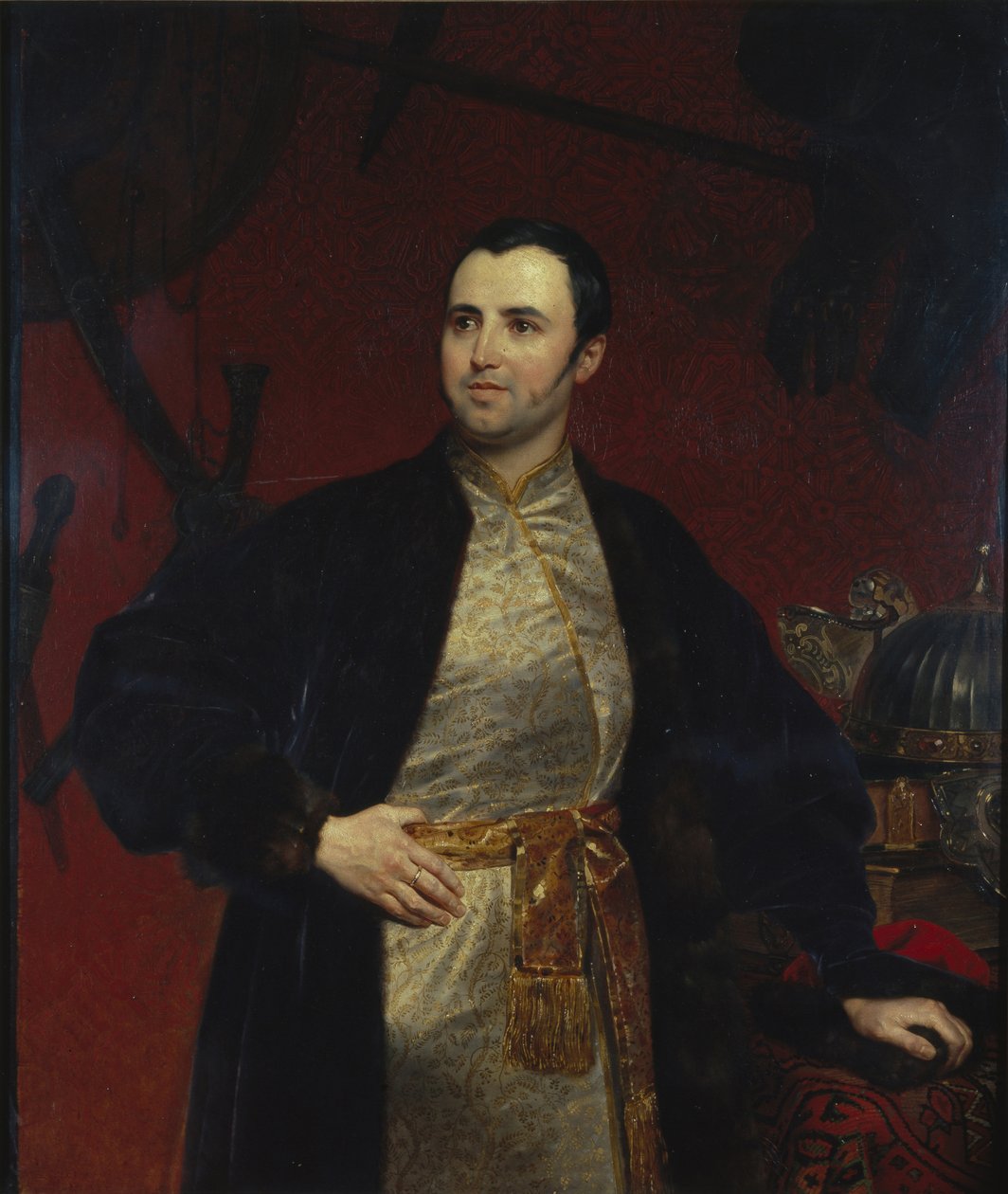 Retrato do príncipe Mikhail Andreyevich Obolensky 1805-1873, 1846 de Karl Pavlovich Bryullov