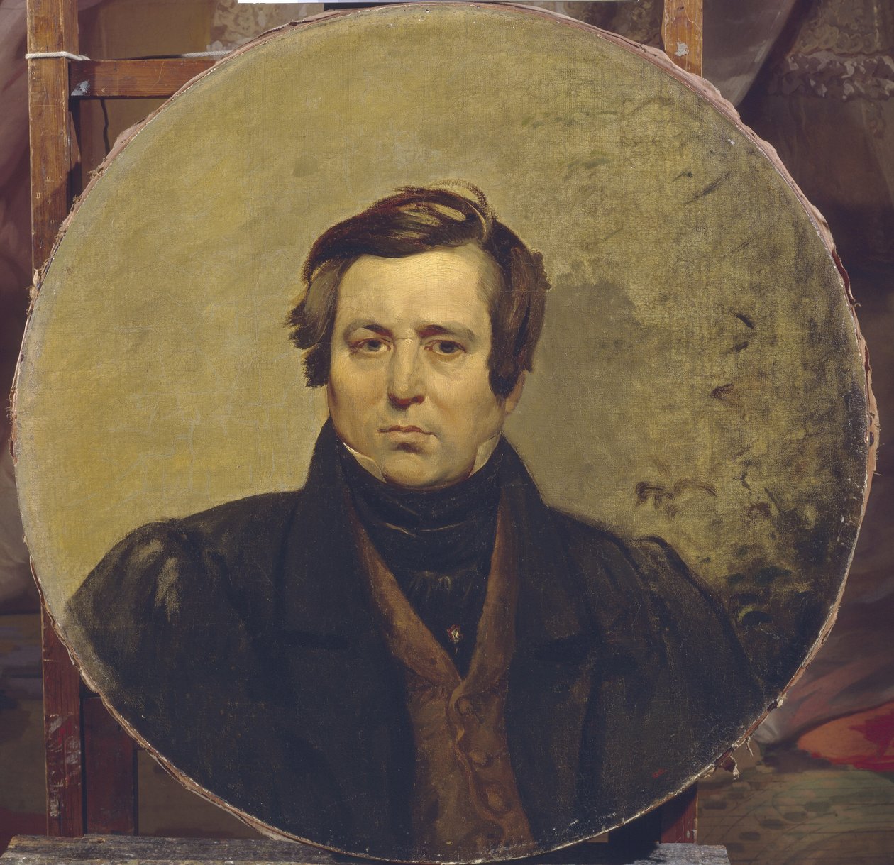 Retrato do autor Vasily Ivanovich Orlov 1792-1860, 1836 de Karl Pavlovich Bryullov