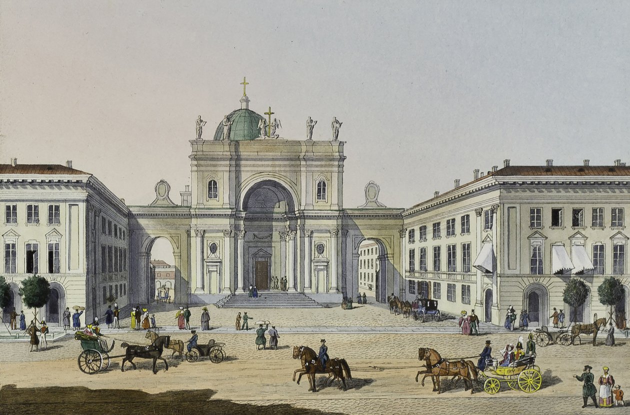 A Igreja Católica de Santa Catarina, em São Petersburgo, primeira metade do século XIX. de Karl Petrovich Beggrov