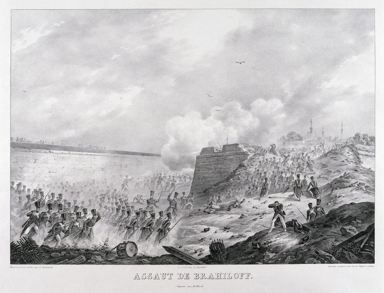 O assalto à fortaleza de Brailov em 15 de junho de 1828, 1829 de Karl Petrovich Beggrov