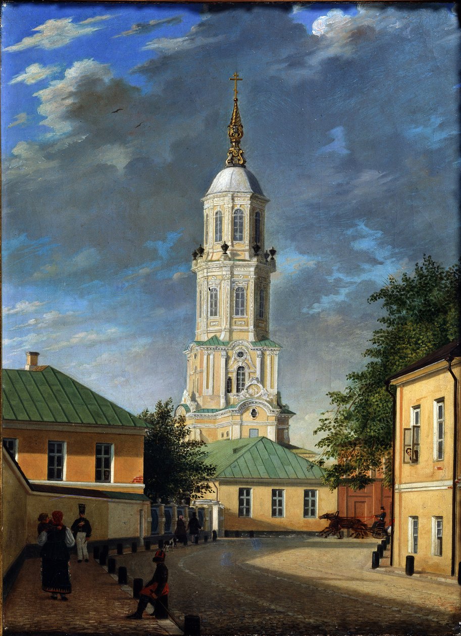 Krivokolenny pereulok em Moscovo, 1843 de Karl Petrovich Bodri