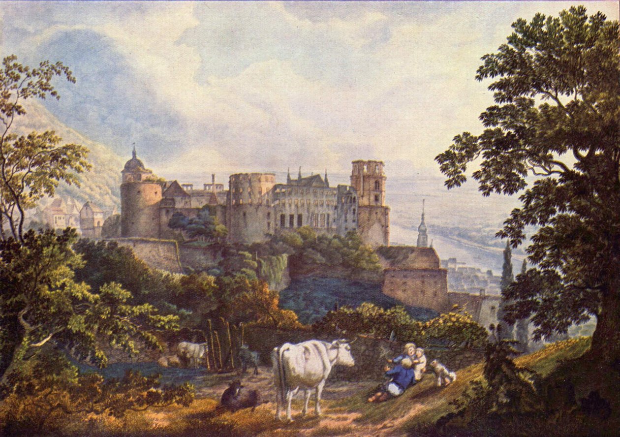 Alemão: Heidelberg Castle Castelo de Heidelberg de Karl Philipp Fohr