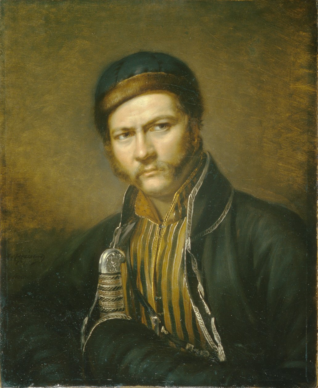 Retrato do pintor Alexander Orlowski 1777-1832, 1815 de Karl Reichel