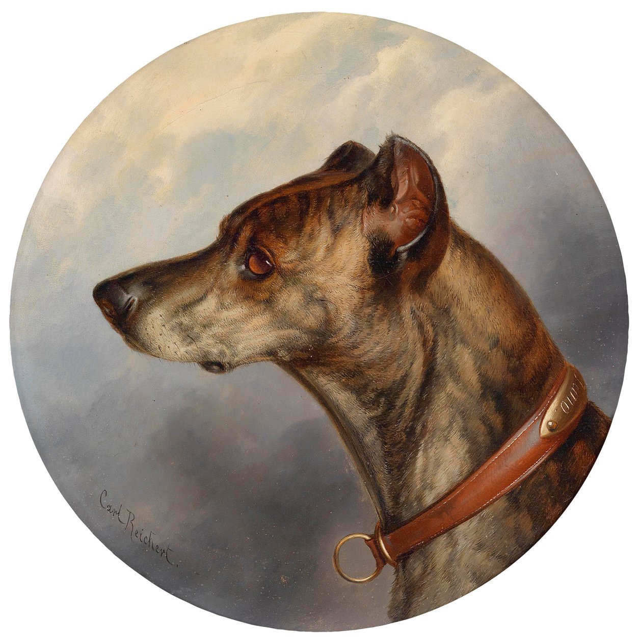 Hundeportrait de Karl Reichert