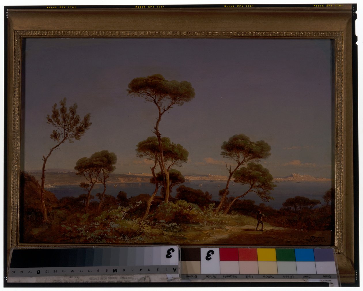 Uma extensa paisagem costeira de Karl Robert Kummer