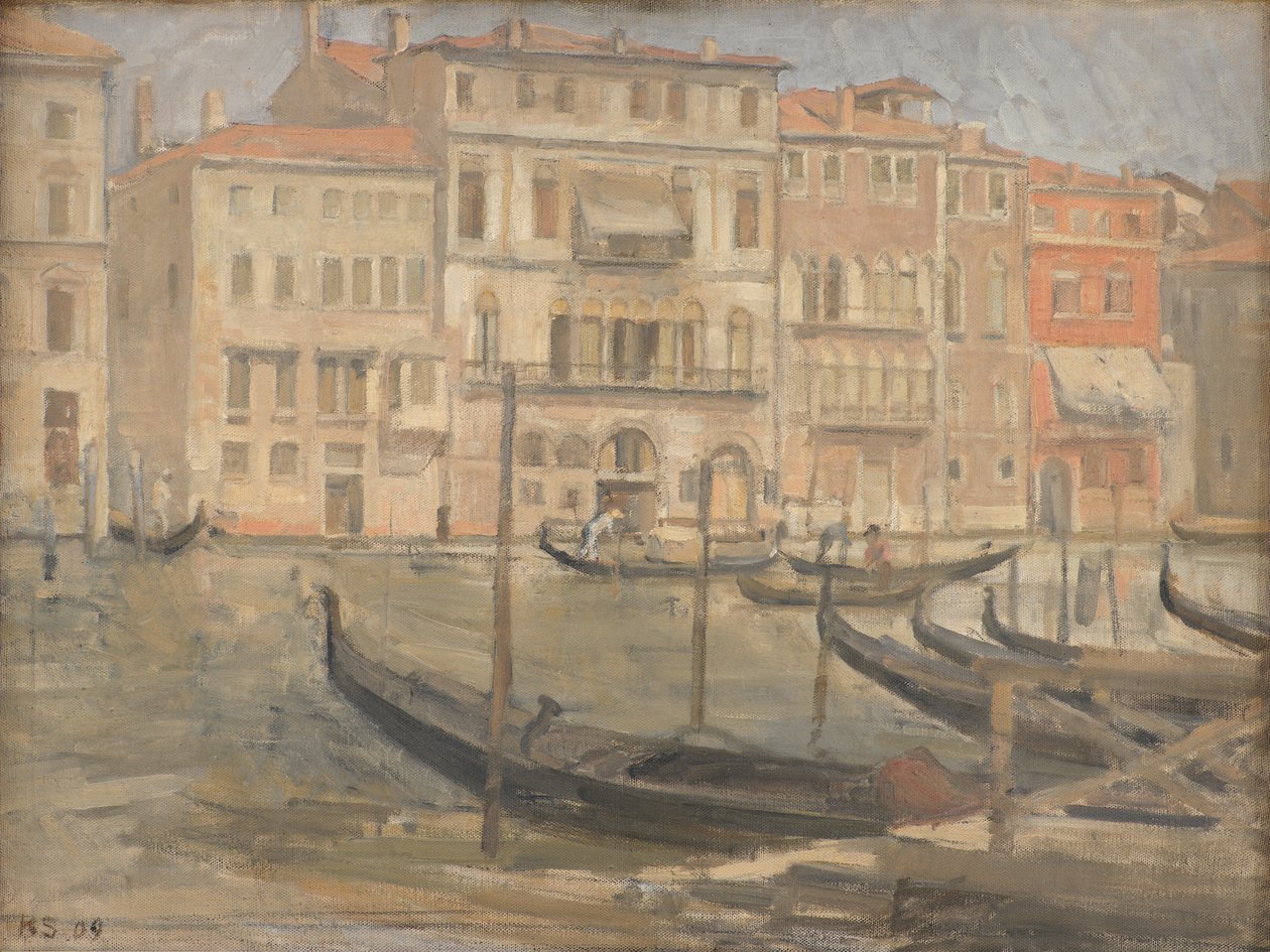Pelo Grande Canal em Veneza de Karl Schou