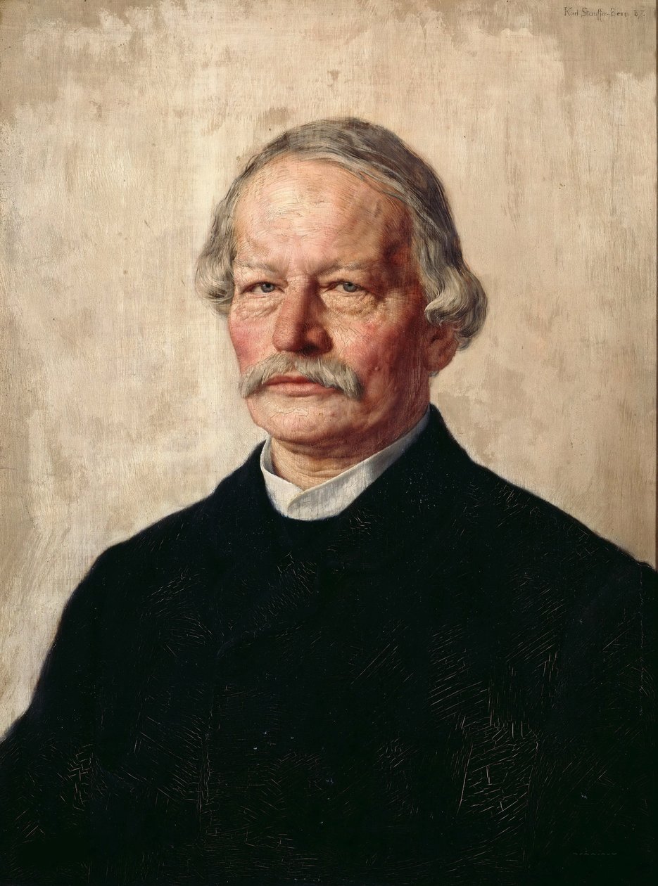 Retrato de Gustav Freytag 1816-1895, 1886-1887. de Karl Stauffer Bern