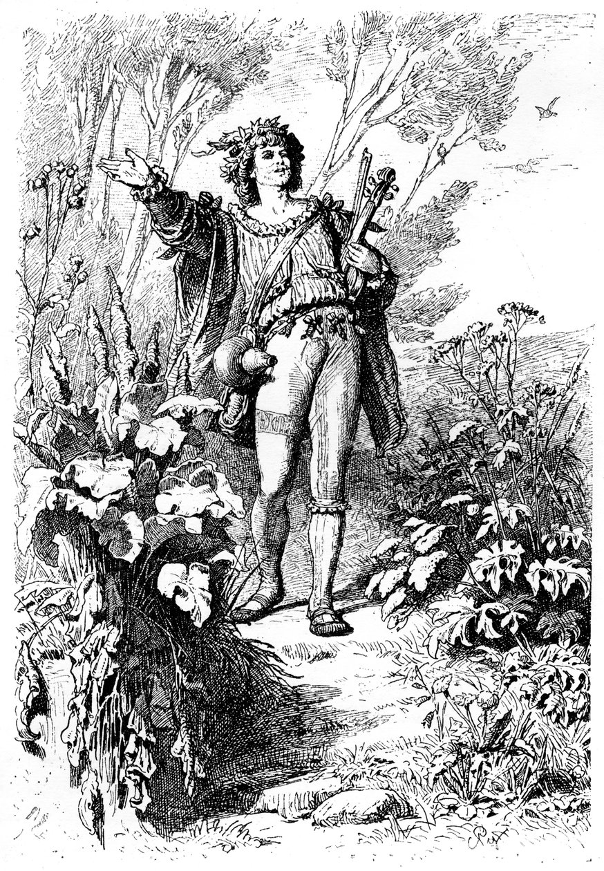 Canções memoráveis, c1880-1882. de Karl Theodor von Piloty