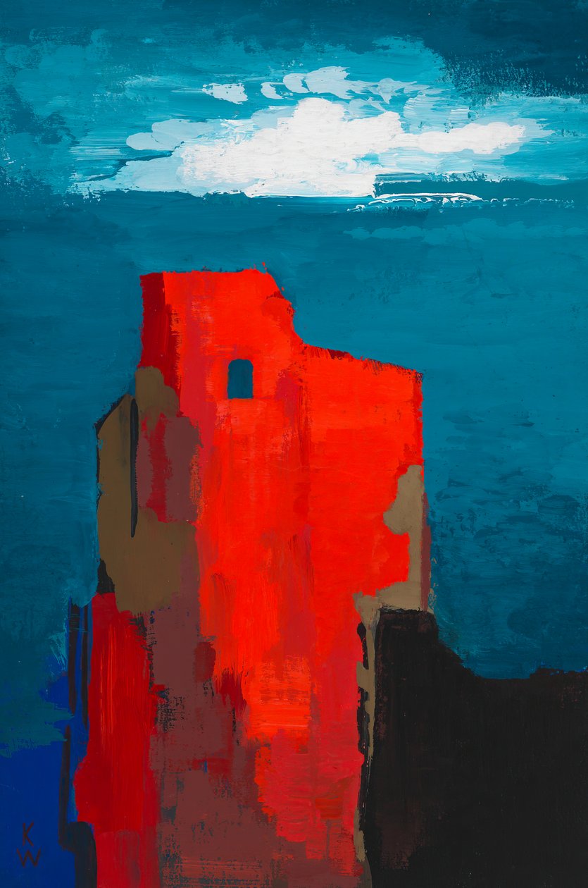 Ruínas do Castelo, c.1943 (guache sobre papel) de Karl Wiener