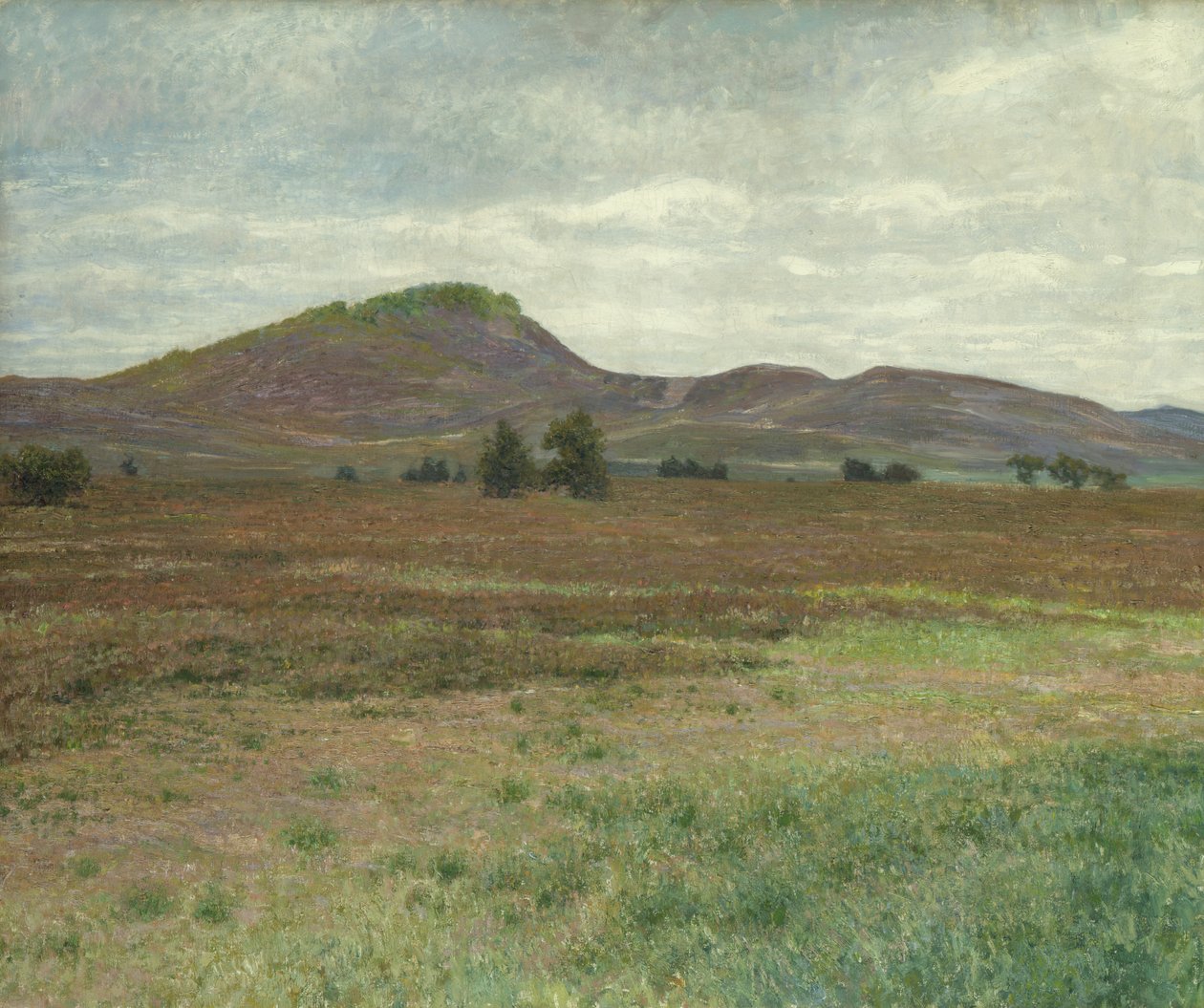 Paisagem perto de Harburg (óleo sobre tela) de Karl Wilhelm Arthur Illies