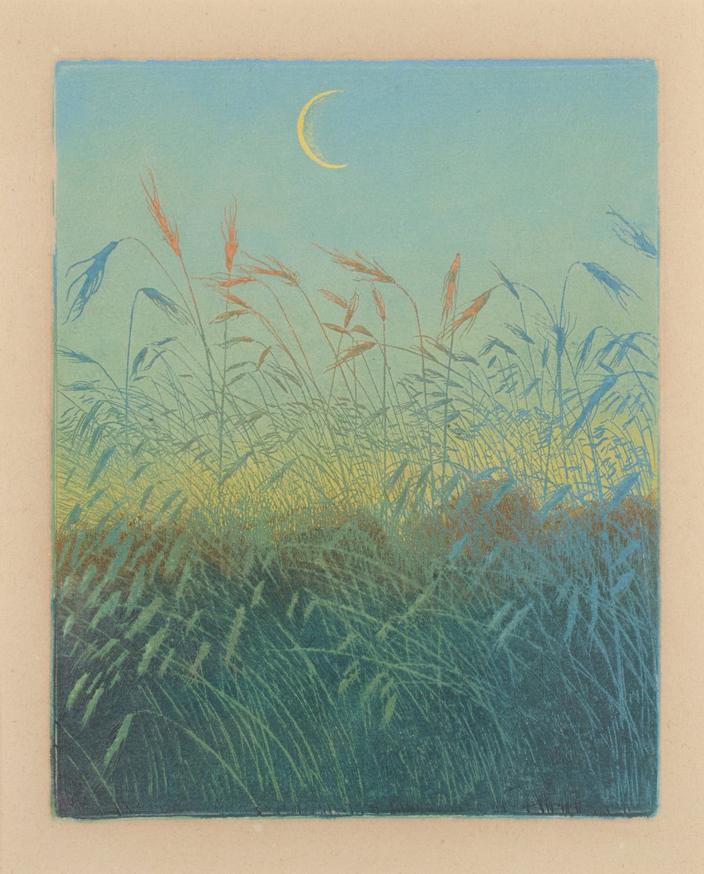 Ripe Cornfield: noite (Ahrendelf am Abend) de Karl Wilhelm Arthur Illies