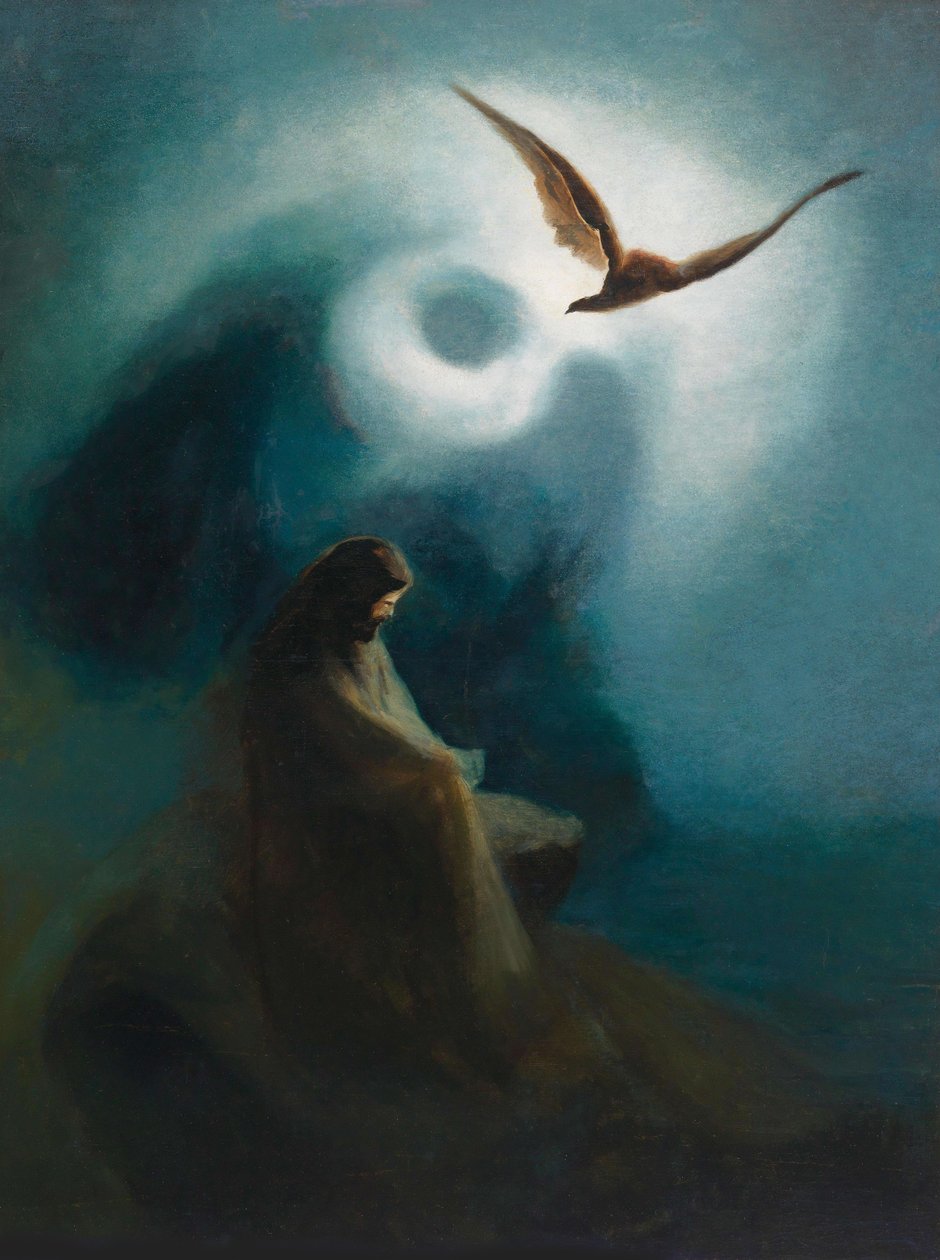 Mártir e crucificado, filho Hélios, 1895. de Karl Wilhelm Diefenbach