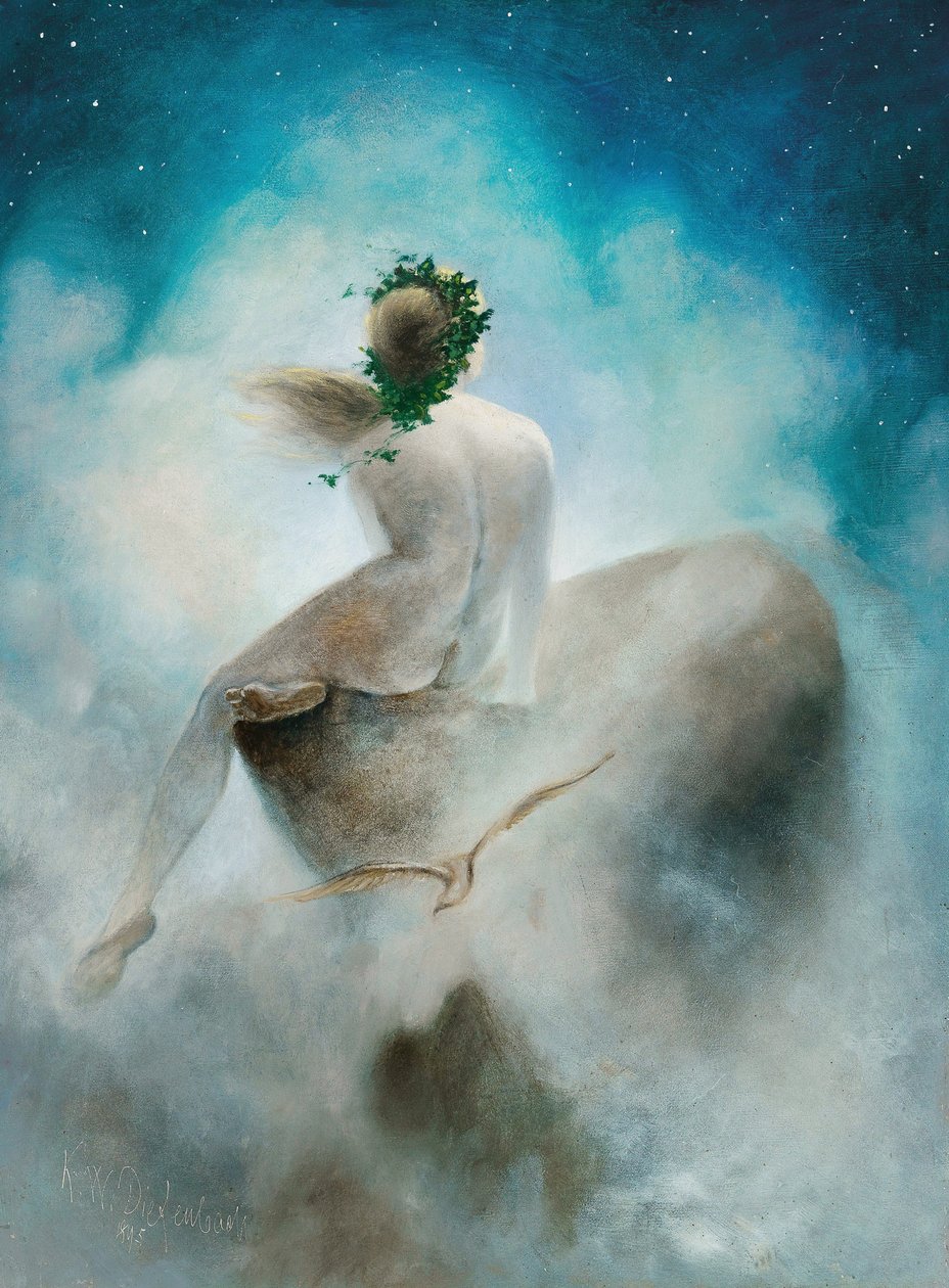 Pergunta às Estrelas, 1895. de Karl Wilhelm Diefenbach