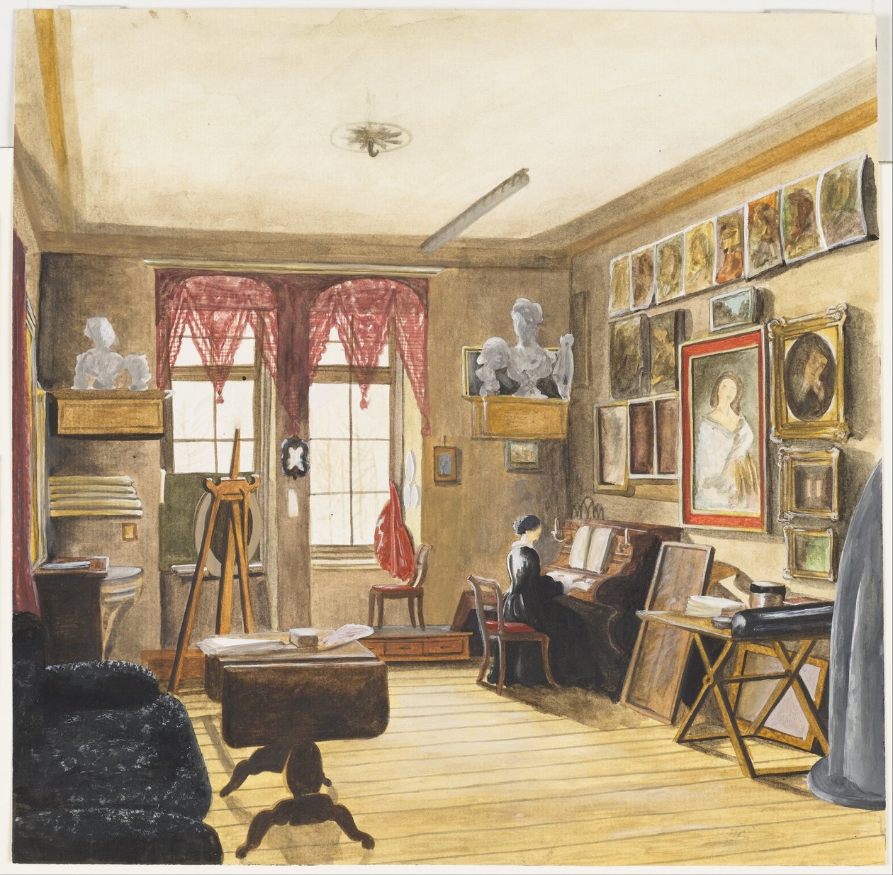Estúdio do Artista em Berlim de Karl Wilhelm Streckfuss
