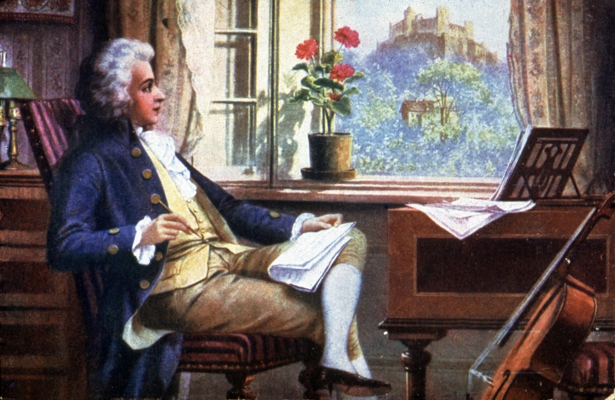 Mozart em Salzburgo de Karl or Carl the Younger Schweninger