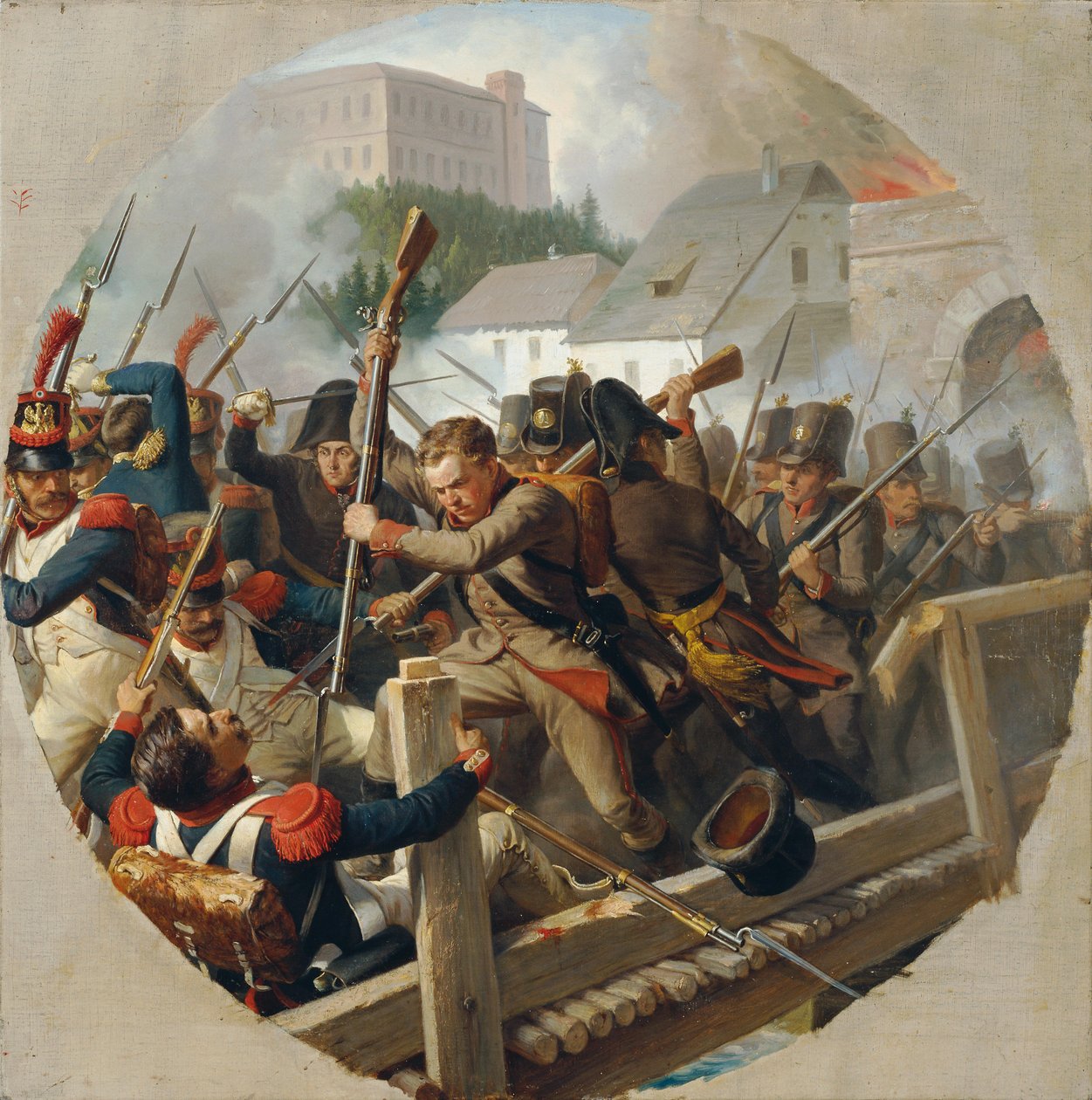 A reunião de Ebelsberg em 1806 de Karl von Blaas