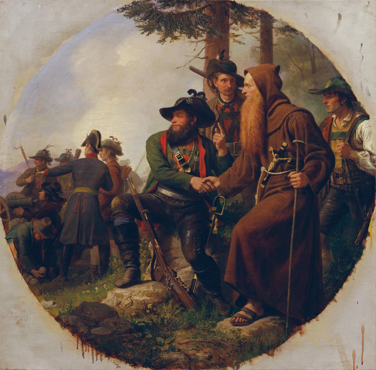 A batalha do Monte Isel em 1809 de Karl von Blaas