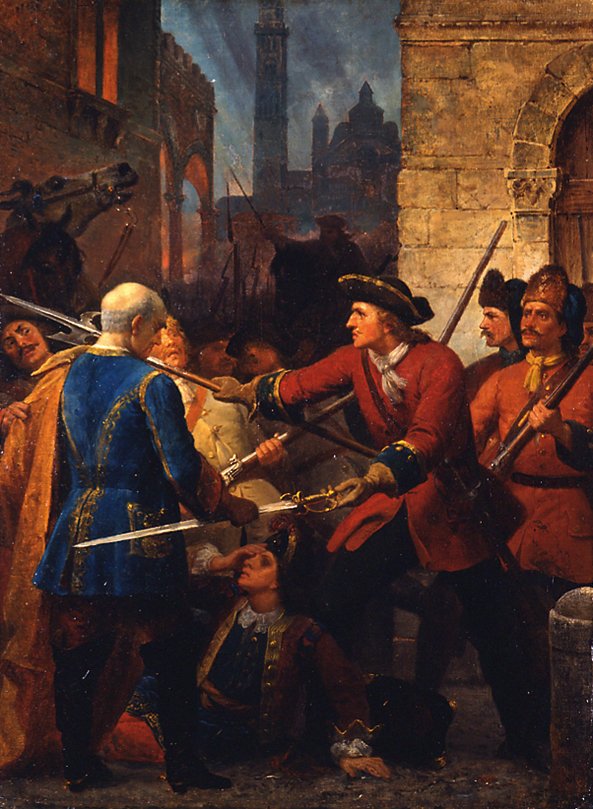 O Ataque de Cremona 1702 de Karl von Blaas