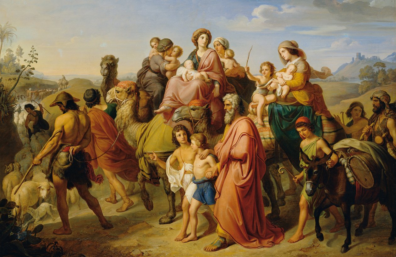 O regresso a casa de Jacob de Karl von Blaas