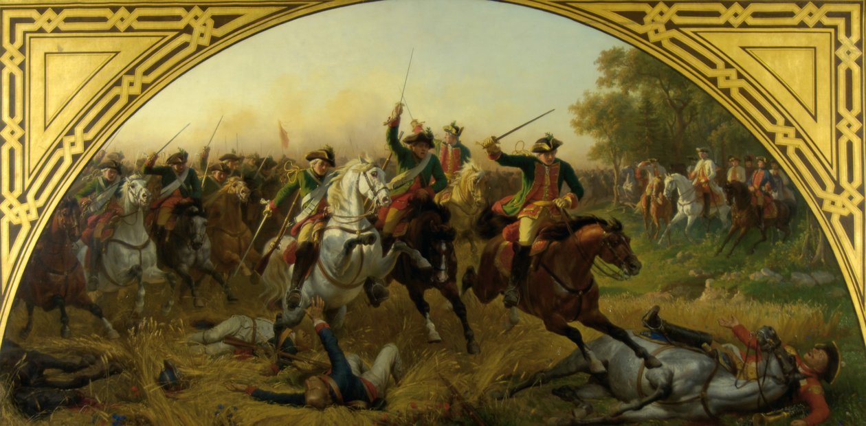 A Batalha de Kolin 1757 de Karl von Blaas