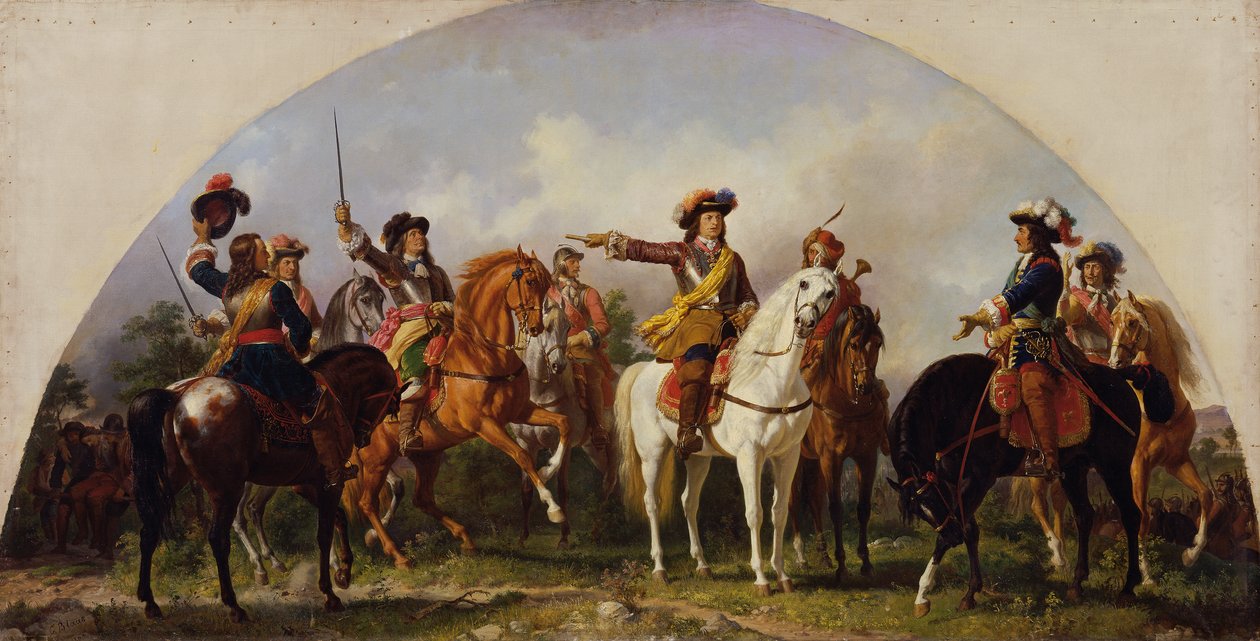 A Batalha de São Gotardo 1664 de Karl von Blaas