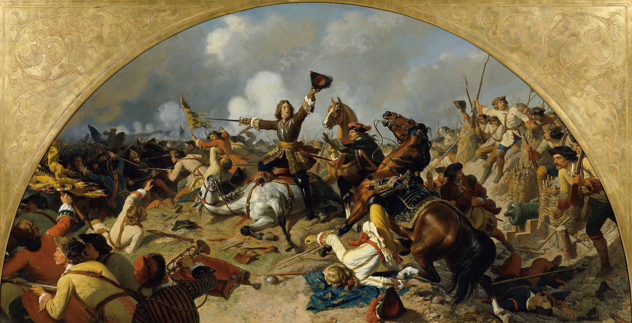 A Batalha de Turim 1706 de Karl von Blaas