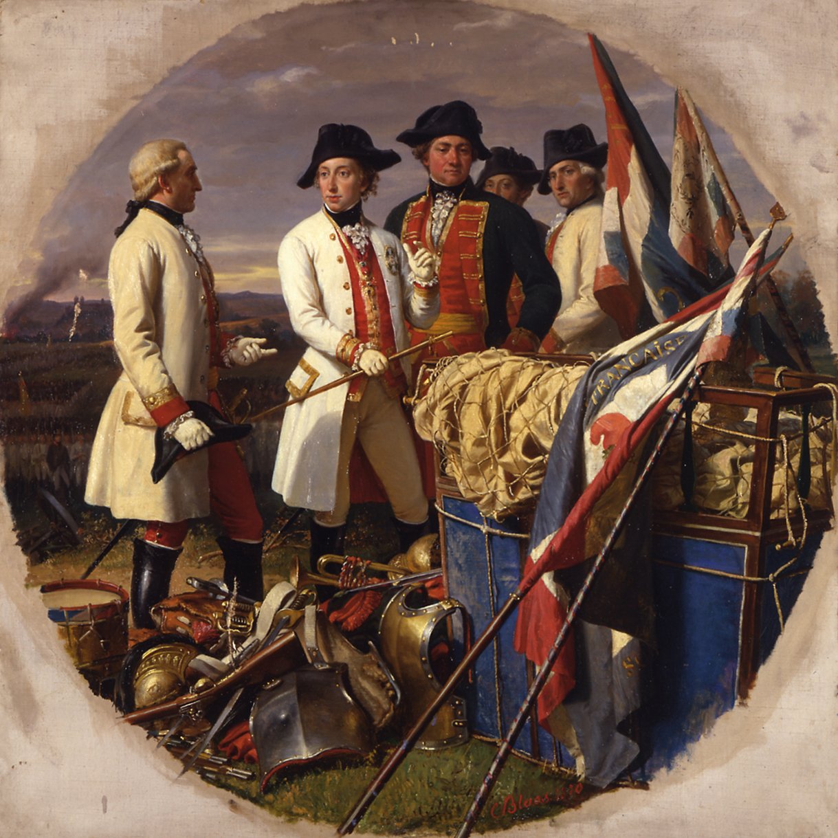 A Batalha de Würzburg 1796 de Karl von Blaas