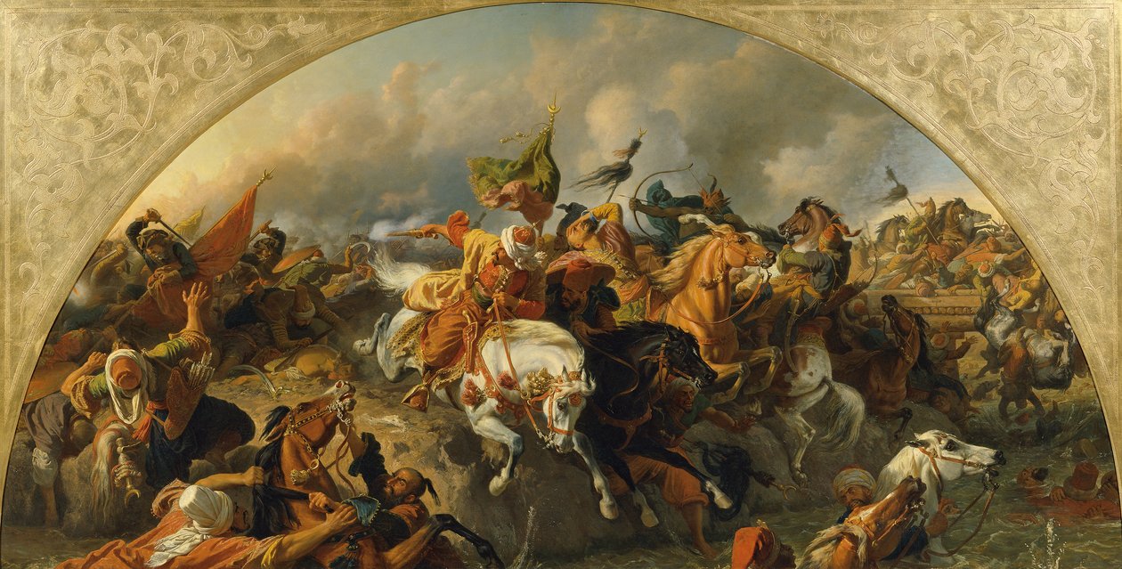 A Batalha de Zenta 1697 de Karl von Blaas