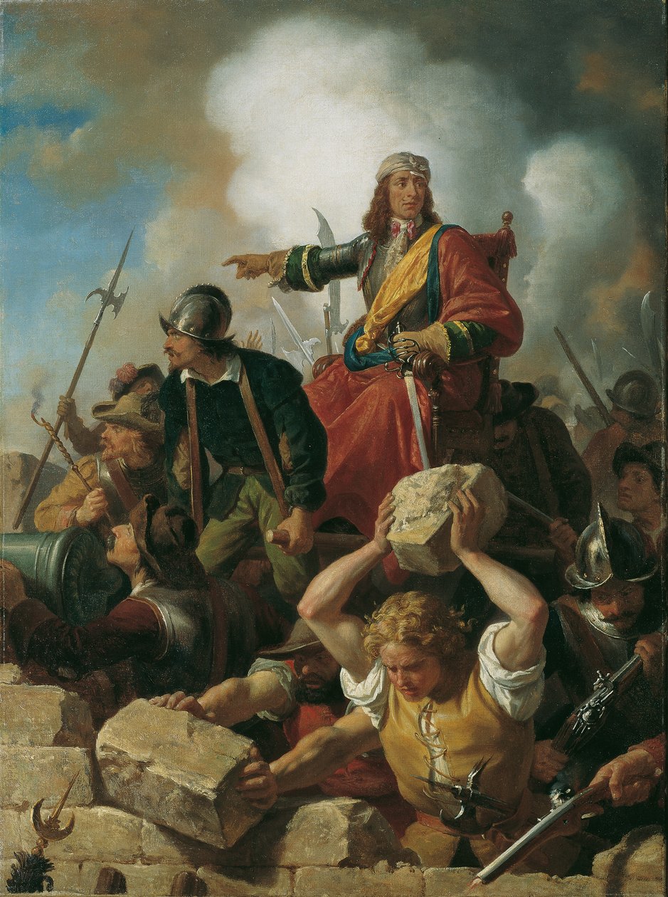 A Defesa de Viena contra os Turcos em 1683 de Karl von Blaas