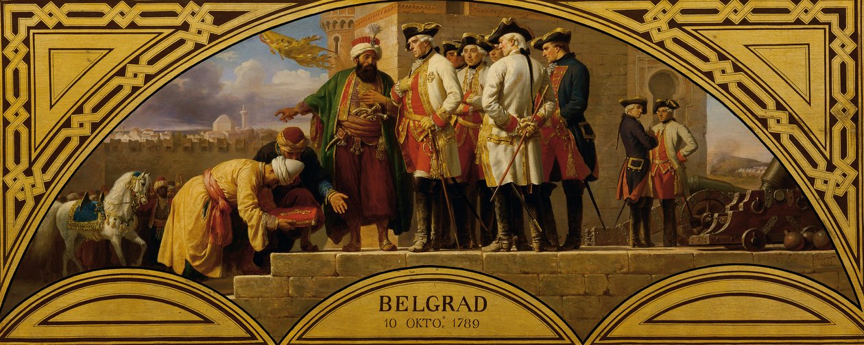 A Rendição de Belgrado 1789 de Karl von Blaas