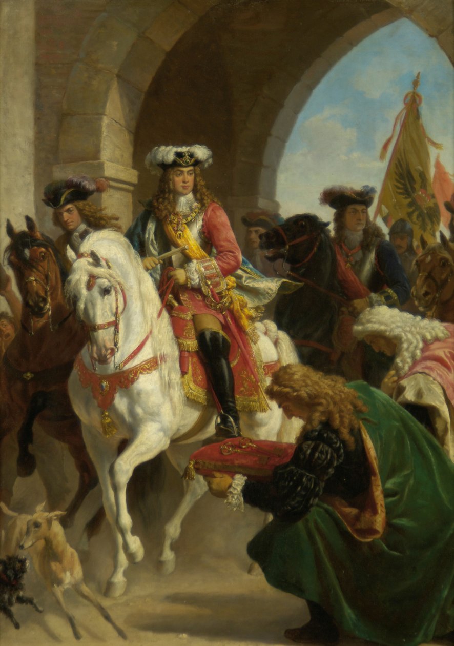 Entrada de Carlos III. em Madri 1710 de Karl von Blaas