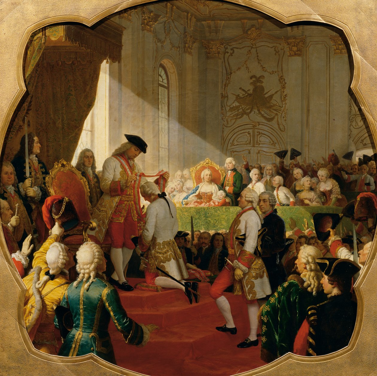 Primeira promoção à Ordem Militar Maria Teresa em 1758 de Karl von Blaas