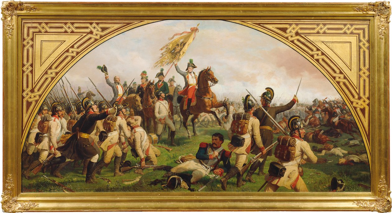 Arquiduque Carlos da Áustria na Batalha de Aspern de Karl von Blaas