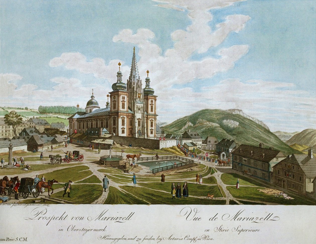 Igreja da Abadia de Mariazell de Karl von Schutz