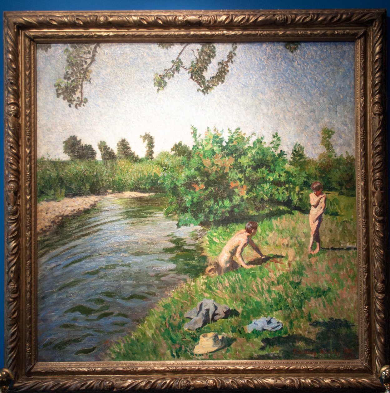 Furdozo fiuknEnglish: Bathing_boysn de Károly Ferenczy